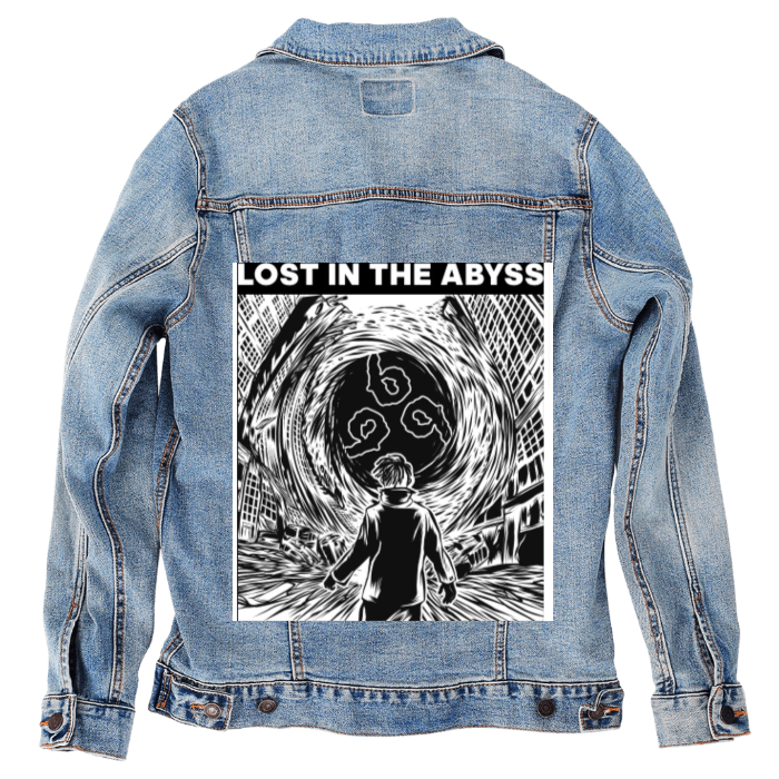 Customer Designed Custom Denim Jacket (hand-crafted) with 3 color choices of jacket: Stonewash, White, or Black. Unisex XS S M L XL 2X 3X. USA hand-crafted and USA digitally printed. Ships free within the USA & also ships Internationally.