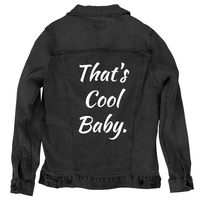 Customer Designed Custom Denim Jacket (hand-crafted) with 3 color choices of jacket: Stonewash, White, or Black. Unisex XS S M L XL 2X 3X. USA hand-crafted and USA digitally printed. Ships free within the USA & also ships Internationally.
