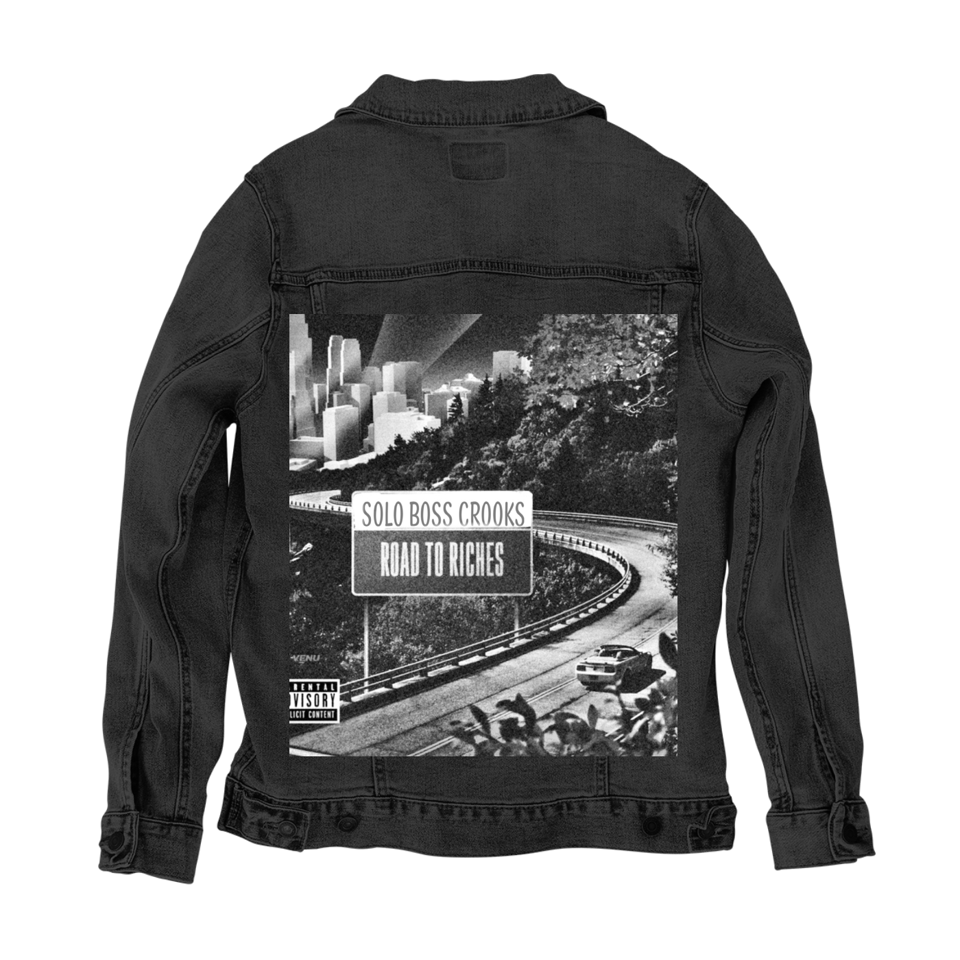 Customer Designed Custom Denim Jacket (hand-crafted) with 3 color choices of jacket: Stonewash, White, or Black. Unisex XS S M L XL 2X 3X. USA hand-crafted and USA digitally printed. Ships free within the USA & also ships Internationally.