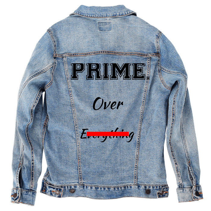 Customer Designed Custom Denim Jacket (hand-crafted) with 3 color choices of jacket: Stonewash, White, or Black. Unisex XS S M L XL 2X 3X. USA hand-crafted and USA digitally printed. Ships free within the USA & also ships Internationally.