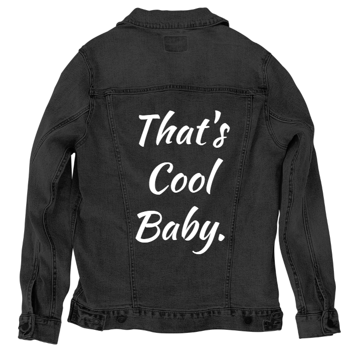 Customer Designed Custom Denim Jacket (hand-crafted) with 3 color choices of jacket: Stonewash, White, or Black. Unisex XS S M L XL 2X 3X. USA hand-crafted and USA digitally printed. Ships free within the USA & also ships Internationally.