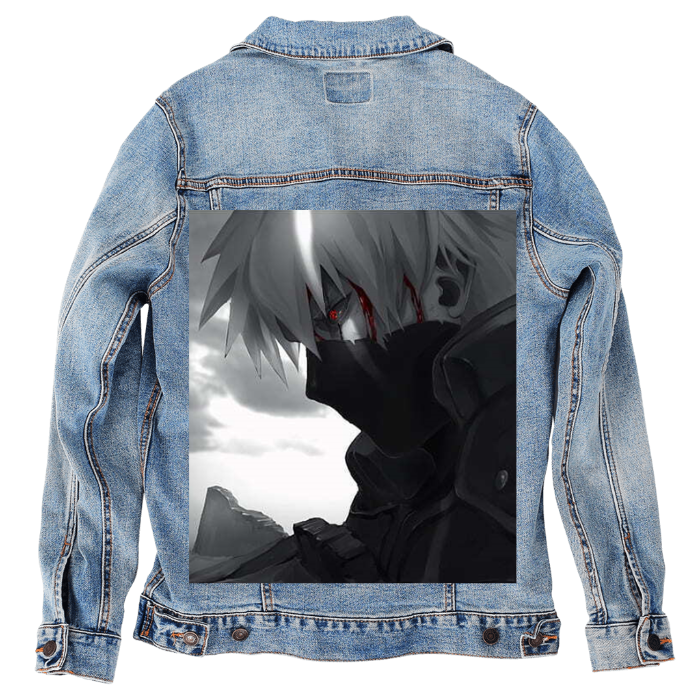 Customer Designed Custom Denim Jacket (hand-crafted) with 3 color choices of jacket: Stonewash, White, or Black. Unisex XS S M L XL 2X 3X. USA hand-crafted and USA digitally printed. Ships free within the USA & also ships Internationally.