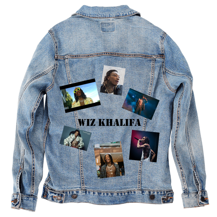 Customer Designed Custom Denim Jacket (hand-crafted) with 3 color choices of jacket: Stonewash, White, or Black. Unisex XS S M L XL 2X 3X. USA hand-crafted and USA digitally printed. Ships free within the USA & also ships Internationally.