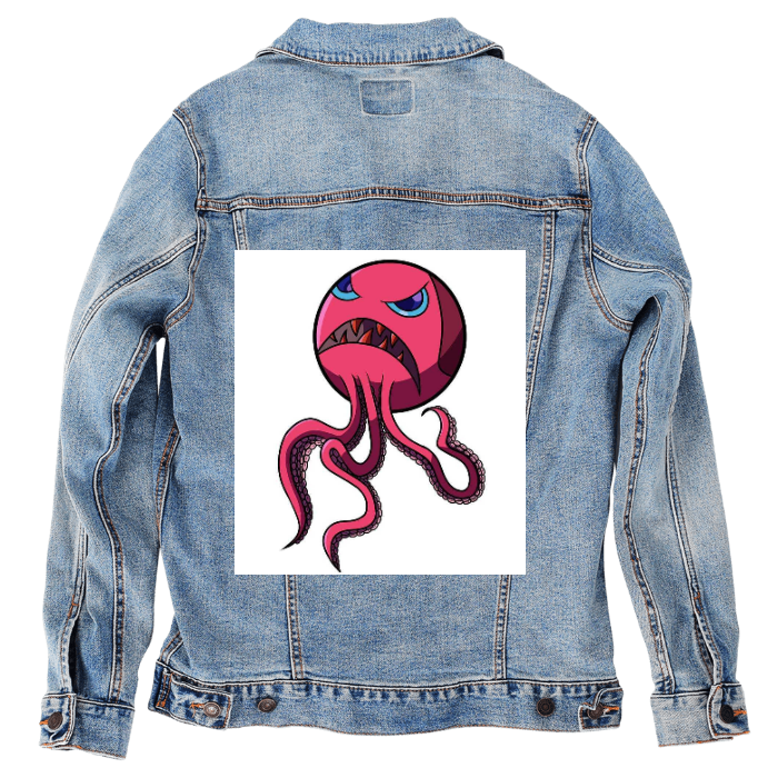 Customer Designed Custom Denim Jacket (hand-crafted) with 3 color choices of jacket: Stonewash, White, or Black. Unisex XS S M L XL 2X 3X. USA hand-crafted and USA digitally printed. Ships free within the USA & also ships Internationally.