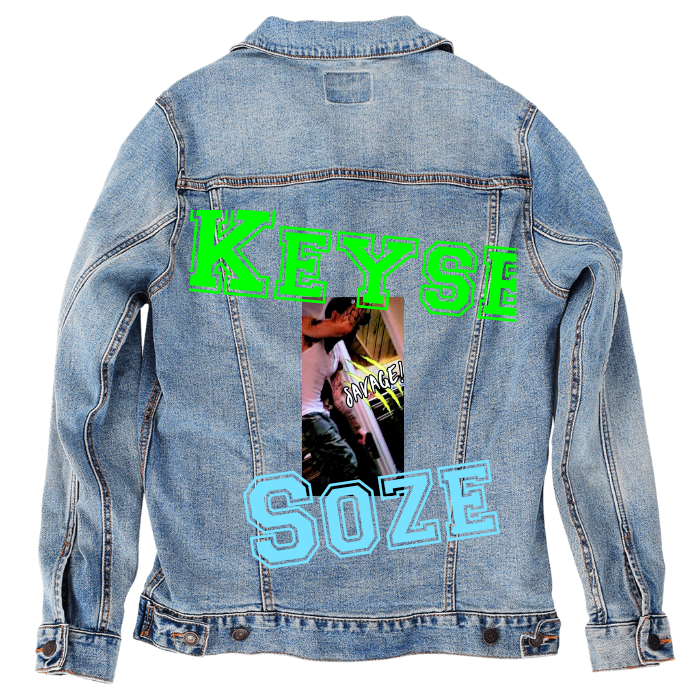 Customer Designed Custom Denim Jacket (hand-crafted) with 3 color choices of jacket: Stonewash, White, or Black. Unisex XS S M L XL 2X 3X. USA hand-crafted and USA digitally printed. Ships free within the USA & also ships Internationally.