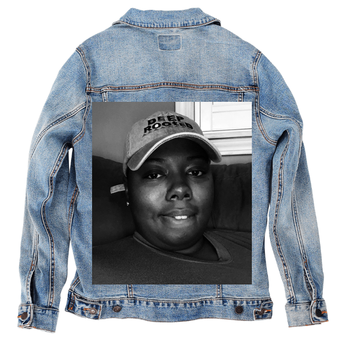 Customer Designed Custom Denim Jacket (hand-crafted) with 3 color choices of jacket: Stonewash, White, or Black. Unisex XS S M L XL 2X 3X. USA hand-crafted and USA digitally printed. Ships free within the USA & also ships Internationally.
