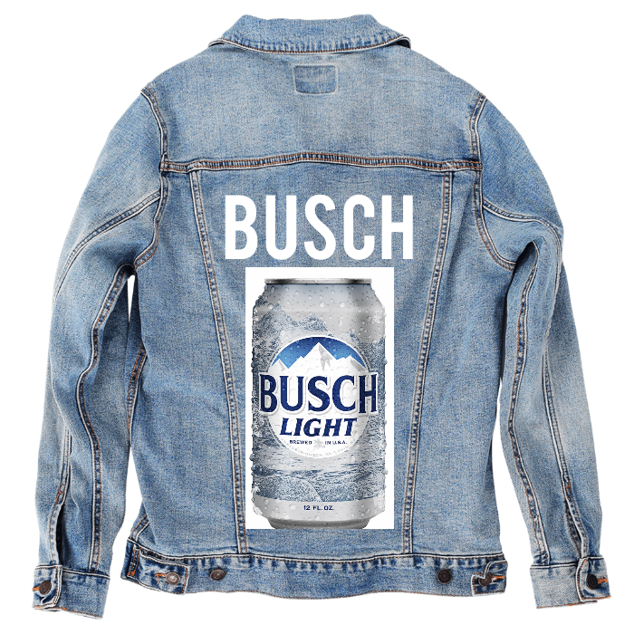 Customer Designed Custom Denim Jacket (hand-crafted) with 3 color choices of jacket: Stonewash, White, or Black. Unisex XS S M L XL 2X 3X. USA hand-crafted and USA digitally printed. Ships free within the USA & also ships Internationally.