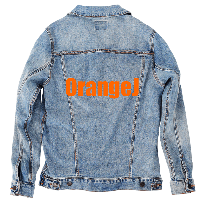 Customer Designed Custom Denim Jacket (hand-crafted) with 3 color choices of jacket: Stonewash, White, or Black. Unisex XS S M L XL 2X 3X. USA hand-crafted and USA digitally printed. Ships free within the USA & also ships Internationally.