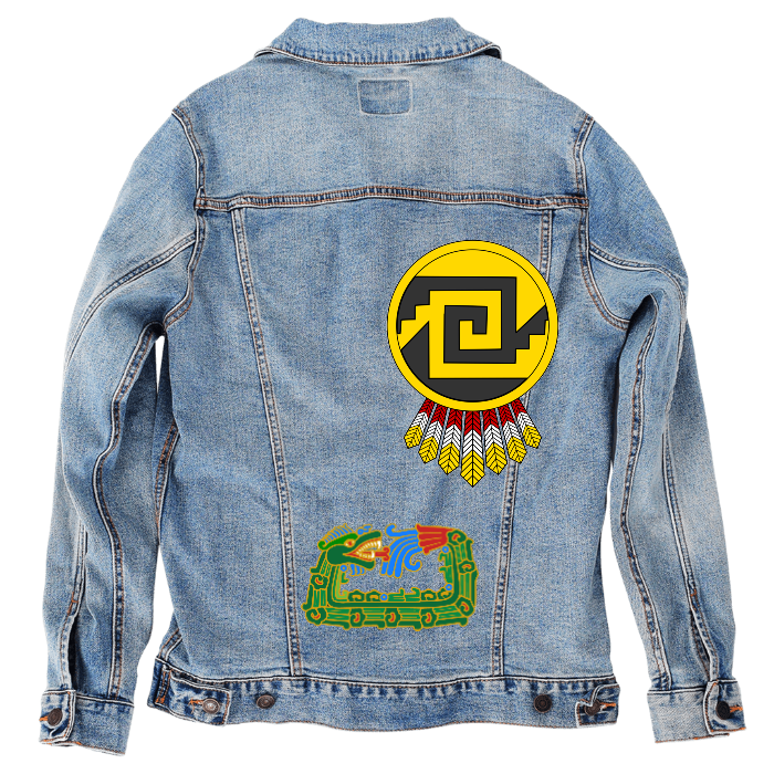 Customer Designed Custom Denim Jacket (hand-crafted) with 3 color choices of jacket: Stonewash, White, or Black. Unisex XS S M L XL 2X 3X. USA hand-crafted and USA digitally printed. Ships free within the USA & also ships Internationally.