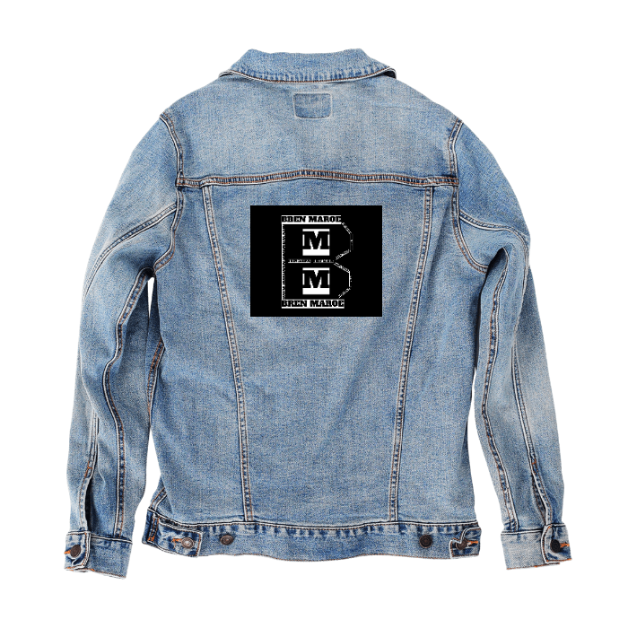 Customer Designed Custom Denim Jacket (hand-crafted) with 3 color choices of jacket: Stonewash, White, or Black. Unisex XS S M L XL 2X 3X. USA hand-crafted and USA digitally printed. Ships free within the USA & also ships Internationally.