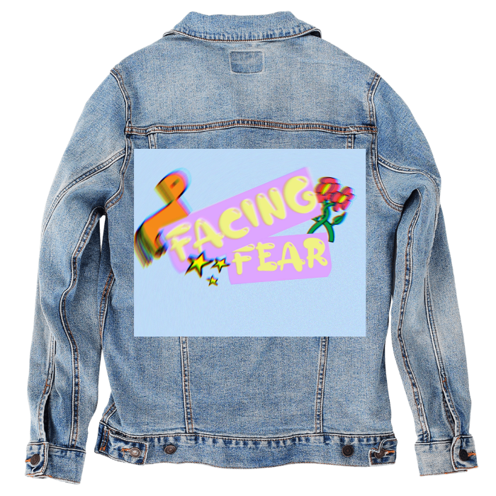 Customer Designed Custom Denim Jacket (hand-crafted) with 3 color choices of jacket: Stonewash, White, or Black. Unisex XS S M L XL 2X 3X. USA hand-crafted and USA digitally printed. Ships free within the USA & also ships Internationally.