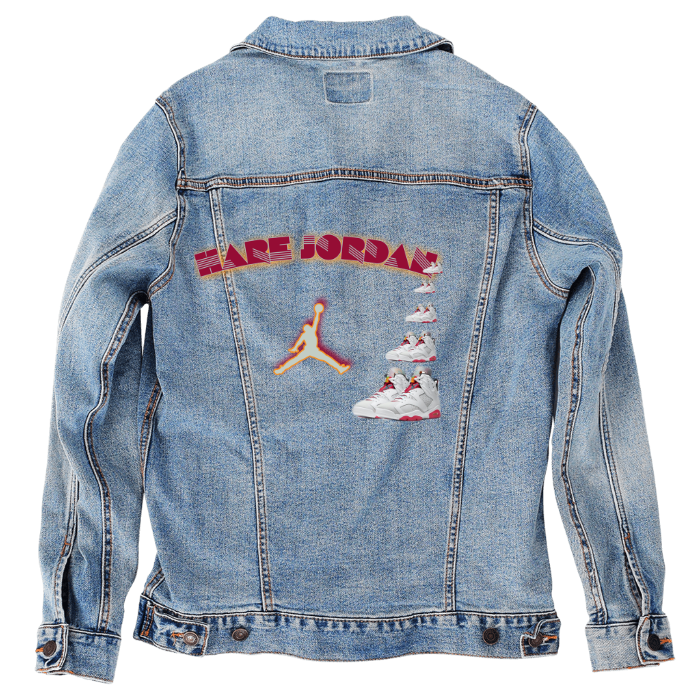 Customer Designed Custom Denim Jacket (hand-crafted) with 3 color choices of jacket: Stonewash, White, or Black. Unisex XS S M L XL 2X 3X. USA hand-crafted and USA digitally printed. Ships free within the USA & also ships Internationally.