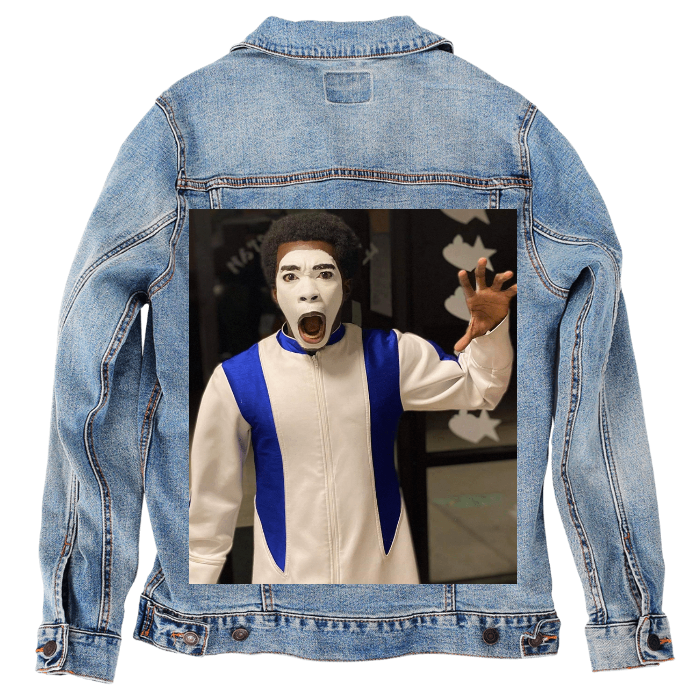 Customer Designed Custom Denim Jacket (hand-crafted) with 3 color choices of jacket: Stonewash, White, or Black. Unisex XS S M L XL 2X 3X. USA hand-crafted and USA digitally printed. Ships free within the USA & also ships Internationally.