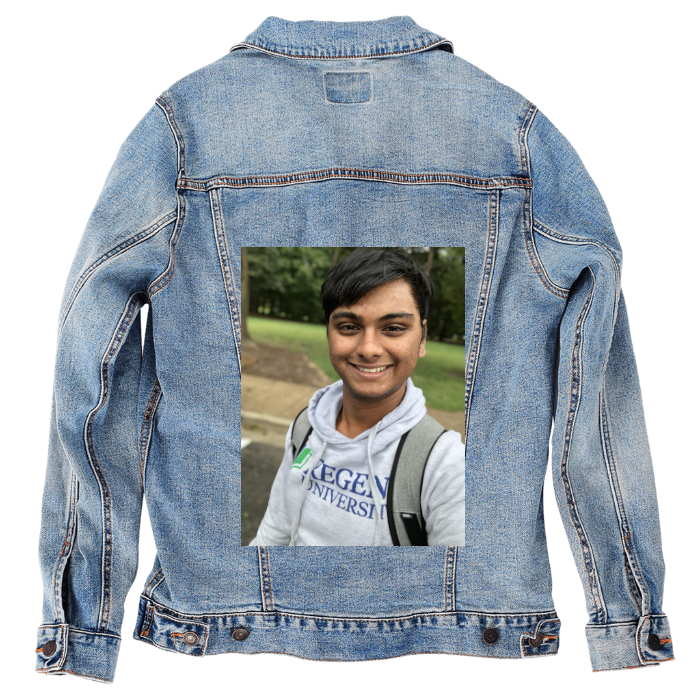Customer Designed Custom Denim Jacket (hand-crafted) with 3 color choices of jacket: Stonewash, White, or Black. Unisex XS S M L XL 2X 3X. USA hand-crafted and USA digitally printed. Ships free within the USA & also ships Internationally.