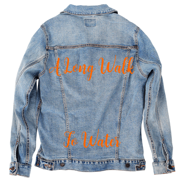 Customer Designed Custom Denim Jacket (hand-crafted) with 3 color choices of jacket: Stonewash, White, or Black. Unisex XS S M L XL 2X 3X. USA hand-crafted and USA digitally printed. Ships free within the USA & also ships Internationally.