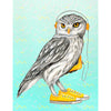 Owl Wearing Converse Shoes by Amelie Legault Unisex Denim Jacket