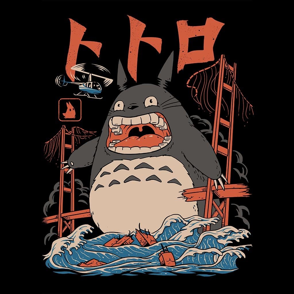 THE NEIGHBOR&#39;S ATTACK by VINCENT TRINIDAD, digitally printed on DENIM products: throw pillows, aprons, table place mats, and hand-made Unisex Denim Jackets in 3 color choices THE NEIGHBOR&#39;S ATTACK by VINCENT TRINIDAD, digitally printed on DENIM products: throw pillows, aprons, table place mats, and hand-made Unisex Denim Jackets in 3 color choices