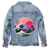 Denim INK Great Retro Wave by Vincent Trinidad Denim Jacket