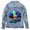 Denim INK Retro Vinyl Soundtrack by Vincent Trinidad Unisex Denim Jacket