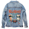 Denim INK Sushi Squad by Vincent Trinidad Unisex Denim Jacket