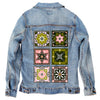 Talavera Mexican Tile by CatCoq Unisex Denim Jacket