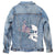 Floral Skull Beauty by Jess Adams Unisex Denim Jacket