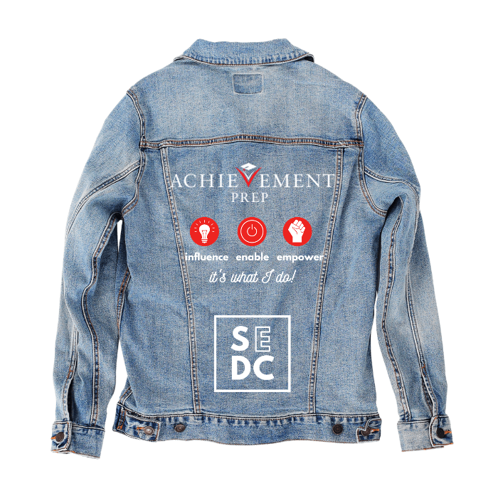 Customer Designed Custom Denim Jacket (hand-crafted) with 3 color choices of jacket: Stonewash, White, or Black. Unisex XS S M L XL 2X 3X. USA hand-crafted and USA digitally printed. Ships free within the USA & also ships Internationally.