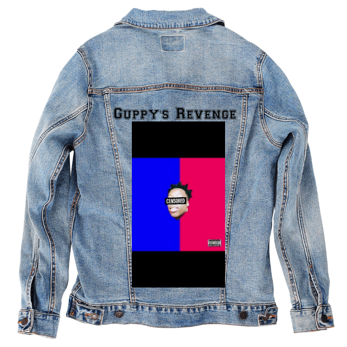 Customer Designed Custom Denim Jacket (hand-crafted) with 3 color choices of jacket: Stonewash, White, or Black. Unisex XS S M L XL 2X 3X. USA hand-crafted and USA digitally printed. Ships free within the USA & also ships Internationally.