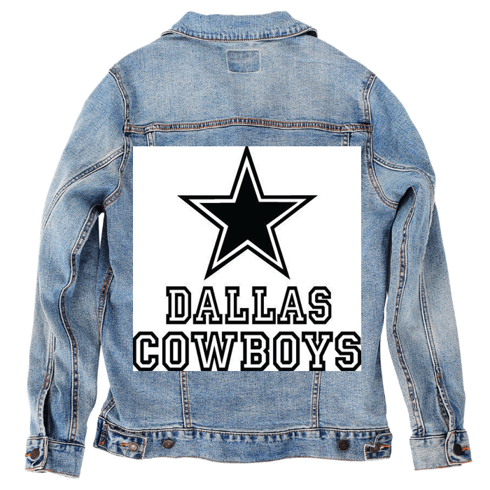 Customer Designed Custom Denim Jacket (hand-crafted) with 3 color choices of jacket: Stonewash, White, or Black. Unisex XS S M L XL 2X 3X. USA hand-crafted and USA digitally printed. Ships free within the USA & also ships Internationally.