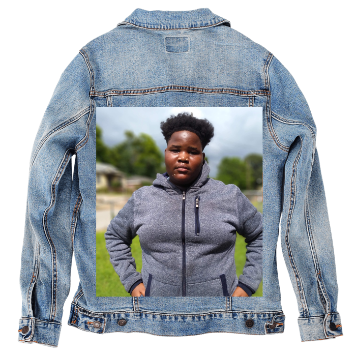 Customer Designed Custom Denim Jacket (hand-crafted) with 3 color choices of jacket: Stonewash, White, or Black. Unisex XS S M L XL 2X 3X. USA hand-crafted and USA digitally printed. Ships free within the USA & also ships Internationally.