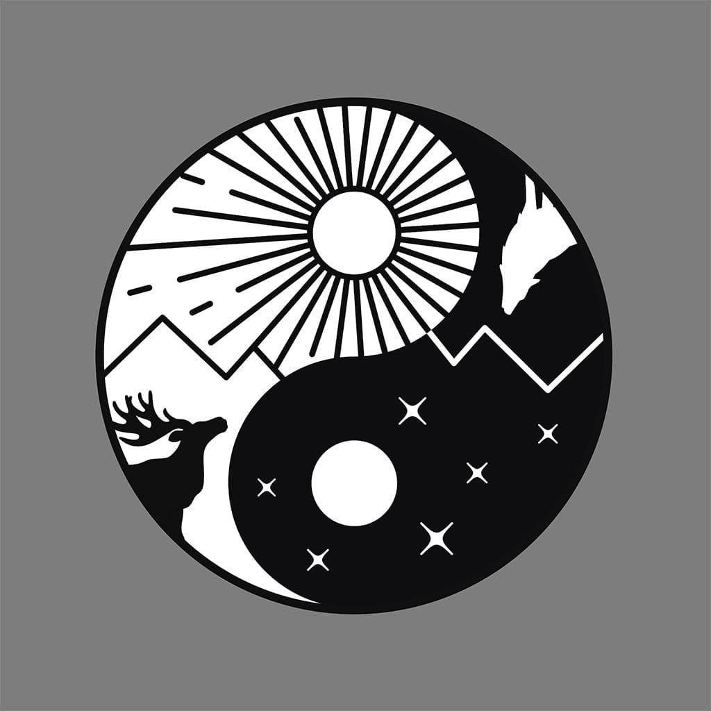 BALANCE by GRANT SHEPLEY, digitally printed on DENIM products: throw pillows, aprons, table place mats, and hand-crafted Unisex Denim Jackets in 3 color choices