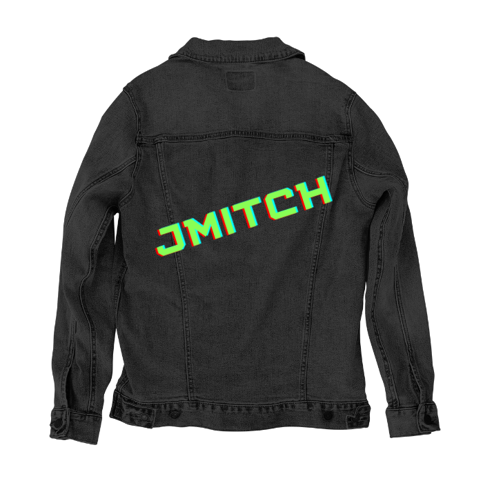 Customer Designed Custom Denim Jacket (hand-crafted) with 3 color choices of jacket: Stonewash, White, or Black. Unisex XS S M L XL 2X 3X. USA hand-crafted and USA digitally printed. Ships free within the USA & also ships Internationally.