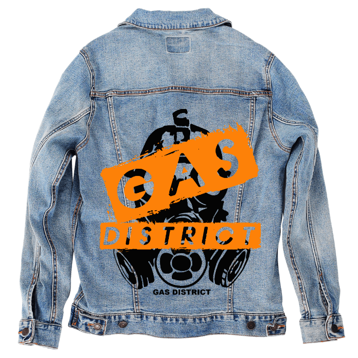 Customer Designed Custom Denim Jacket (hand-crafted) with 3 color choices of jacket: Stonewash, White, or Black. Unisex XS S M L XL 2X 3X. USA hand-crafted and USA digitally printed. Ships free within the USA & also ships Internationally.