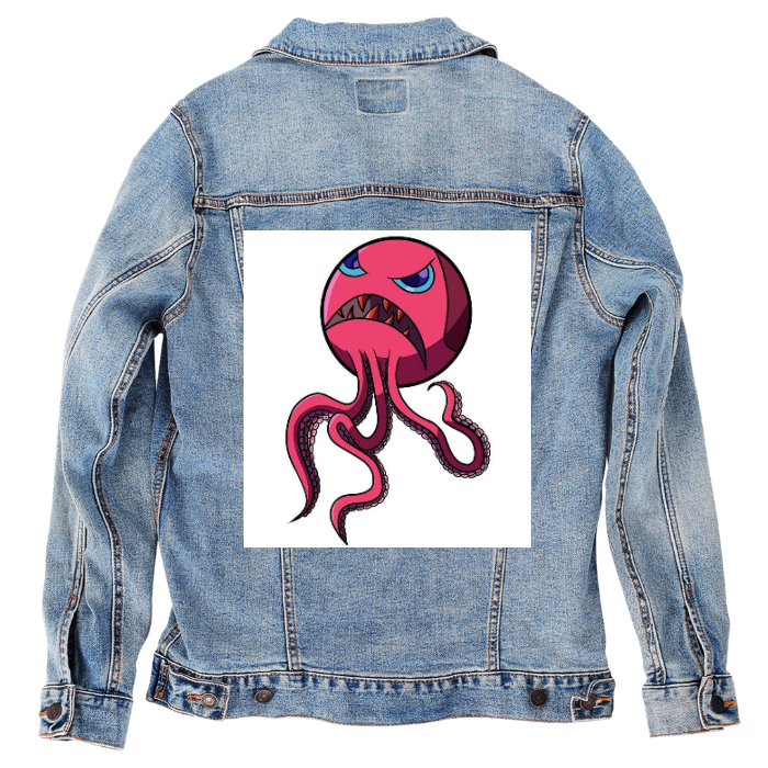 Customer Designed Custom Denim Jacket (hand-crafted) with 3 color choices of jacket: Stonewash, White, or Black. Unisex XS S M L XL 2X 3X. USA hand-crafted and USA digitally printed. Ships free within the USA & also ships Internationally.