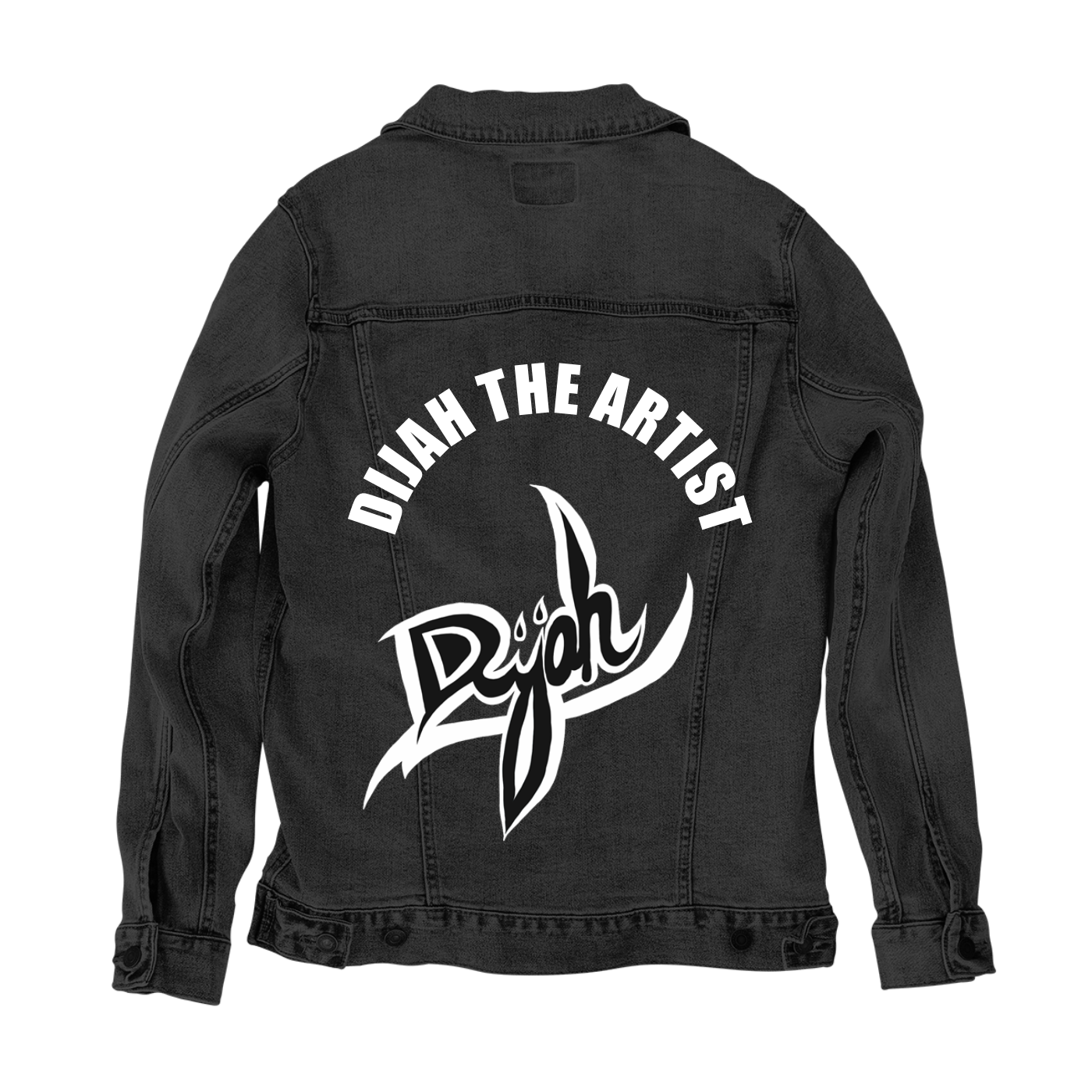 Customer Designed Custom Denim Jacket (hand-crafted) with 3 color choices of jacket: Stonewash, White, or Black. Unisex XS S M L XL 2X 3X. USA hand-crafted and USA digitally printed. Ships free within the USA & also ships Internationally.