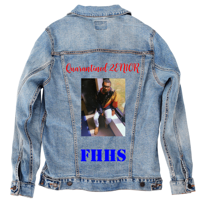 Customer Designed Custom Denim Jacket (hand-crafted) with 3 color choices of jacket: Stonewash, White, or Black. Unisex XS S M L XL 2X 3X. USA hand-crafted and USA digitally printed. Ships free within the USA & also ships Internationally.