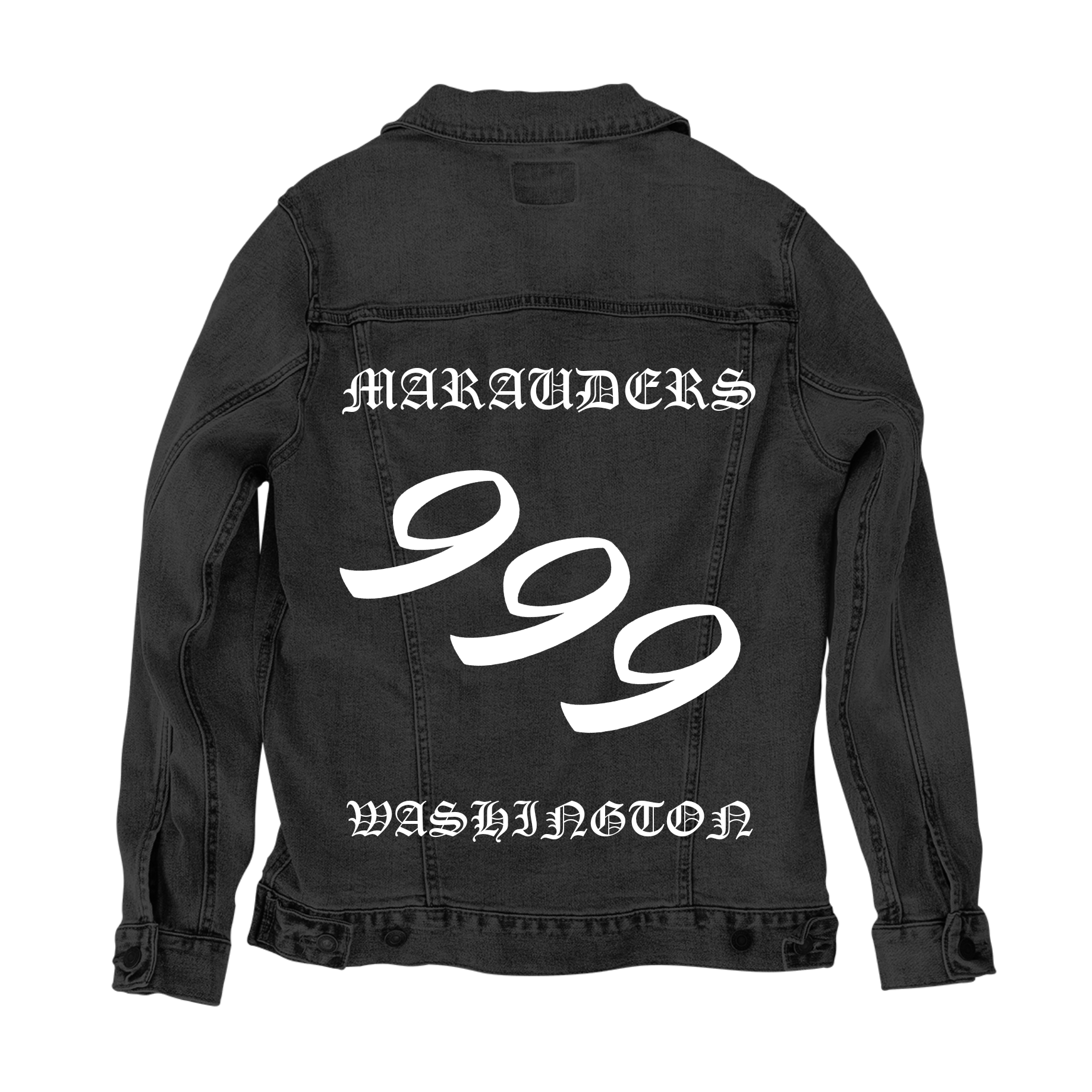 Customer Designed Custom Denim Jacket (hand-crafted) with 3 color choices of jacket: Stonewash, White, or Black. Unisex XS S M L XL 2X 3X. USA hand-crafted and USA digitally printed. Ships free within the USA & also ships Internationally.