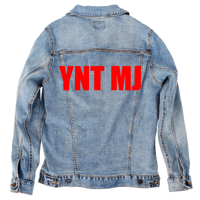 Customer Designed Custom Denim Jacket (hand-crafted) with 3 color choices of jacket: Stonewash, White, or Black. Unisex XS S M L XL 2X 3X. USA hand-crafted and USA digitally printed. Ships free within the USA & also ships Internationally.