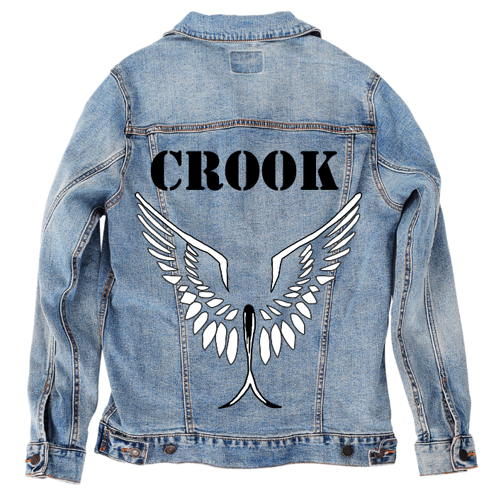 Customer Designed Custom Denim Jacket (hand-crafted) with 3 color choices of jacket: Stonewash, White, or Black. Unisex XS S M L XL 2X 3X. USA hand-crafted and USA digitally printed. Ships free within the USA & also ships Internationally.