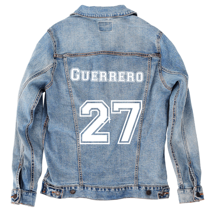 Customer Designed Custom Denim Jacket (hand-crafted) with 3 color choices of jacket: Stonewash, White, or Black. Unisex XS S M L XL 2X 3X. USA hand-crafted and USA digitally printed. Ships free within the USA & also ships Internationally.