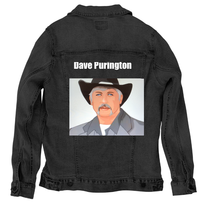 Customer Designed Custom Denim Jacket (hand-crafted) with 3 color choices of jacket: Stonewash, White, or Black. Unisex XS S M L XL 2X 3X. USA hand-crafted and USA digitally printed. Ships free within the USA & also ships Internationally.