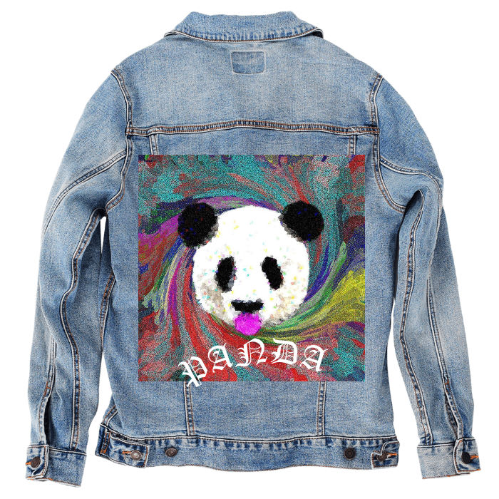 Customer Designed Custom Denim Jacket (hand-crafted) with 3 color choices of jacket: Stonewash, White, or Black. Unisex XS S M L XL 2X 3X. USA hand-crafted and USA digitally printed. Ships free within the USA & also ships Internationally.