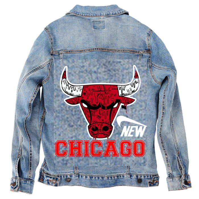 Customer Designed Custom Denim Jacket (hand-crafted) with 3 color choices of jacket: Stonewash, White, or Black. Unisex XS S M L XL 2X 3X. USA hand-crafted and USA digitally printed. Ships free within the USA & also ships Internationally.