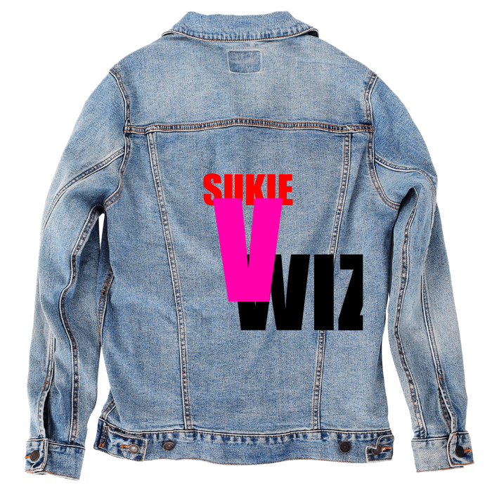 Customer Designed Custom Denim Jacket (hand-crafted) with 3 color choices of jacket: Stonewash, White, or Black. Unisex XS S M L XL 2X 3X. USA hand-crafted and USA digitally printed. Ships free within the USA & also ships Internationally.