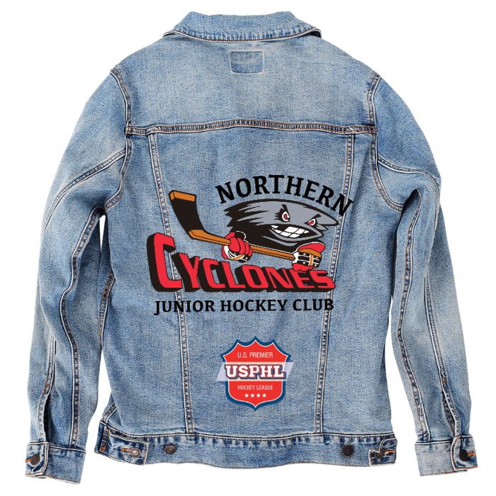 Customer Designed Custom Denim Jacket (hand-crafted) with 3 color choices of jacket: Stonewash, White, or Black. Unisex XS S M L XL 2X 3X. USA hand-crafted and USA digitally printed. Ships free within the USA & also ships Internationally.