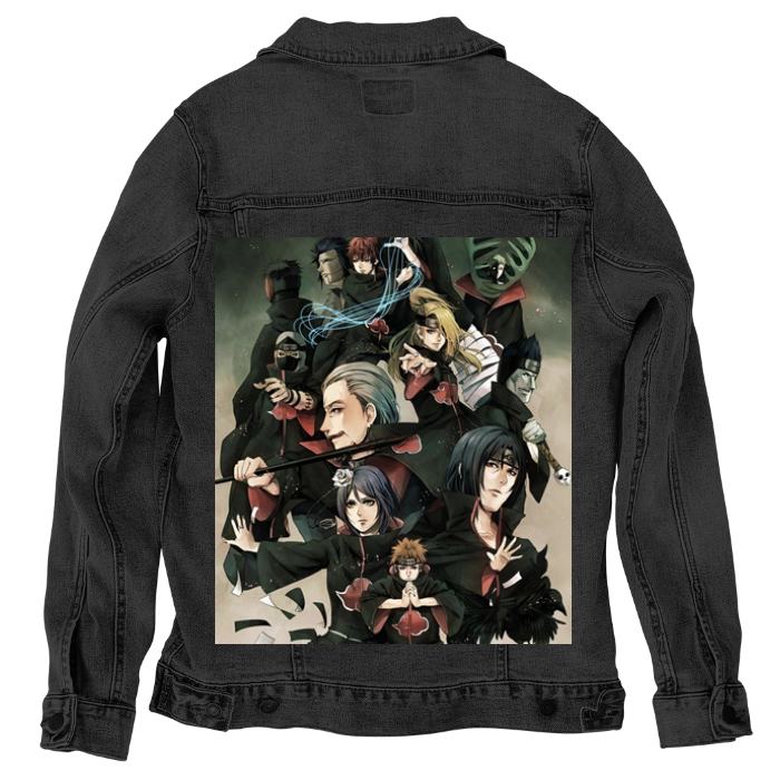 Customer Designed Custom Denim Jacket (hand-crafted) with 3 color choices of jacket: Stonewash, White, or Black. Unisex XS S M L XL 2X 3X. USA hand-crafted and USA digitally printed. Ships free within the USA & also ships Internationally.