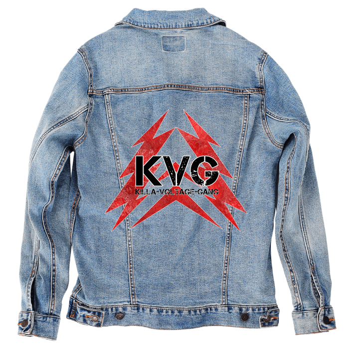 Customer Designed Custom Denim Jacket (hand-crafted) with 3 color choices of jacket: Stonewash, White, or Black. Unisex XS S M L XL 2X 3X. USA hand-crafted and USA digitally printed. Ships free within the USA & also ships Internationally.