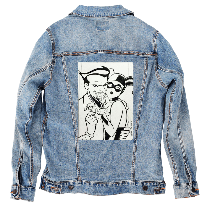 Customer Designed Custom Denim Jacket (hand-crafted) with 3 color choices of jacket: Stonewash, White, or Black. Unisex XS S M L XL 2X 3X. USA hand-crafted and USA digitally printed. Ships free within the USA & also ships Internationally.