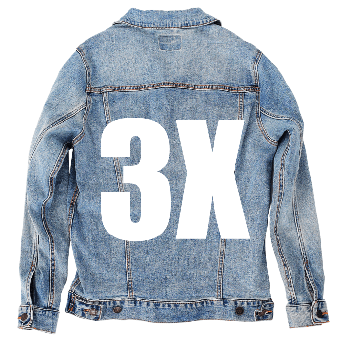 Customer Designed Custom Denim Jacket (hand-crafted) with 3 color choices of jacket: Stonewash, White, or Black. Unisex XS S M L XL 2X 3X. USA hand-crafted and USA digitally printed. Ships free within the USA & also ships Internationally.