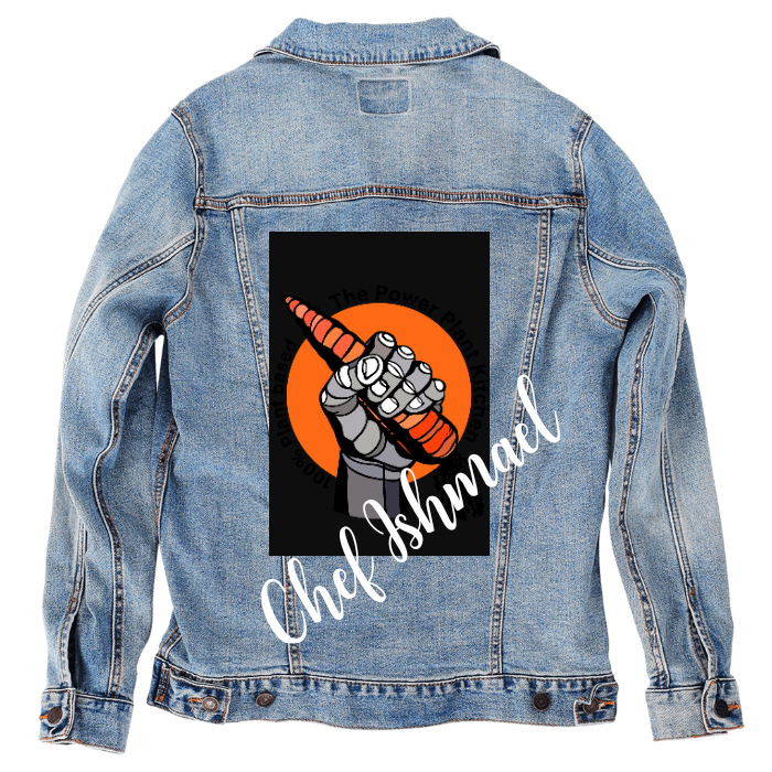 Customer Designed Custom Denim Jacket (hand-crafted) with 3 color choices of jacket: Stonewash, White, or Black. Unisex XS S M L XL 2X 3X. USA hand-crafted and USA digitally printed. Ships free within the USA & also ships Internationally.